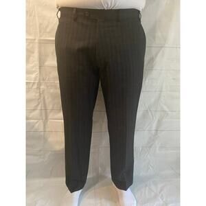 Ralph By Ralph Lauren Blue Label Flat Front Black Plaid Trousers - Men’s 38x30